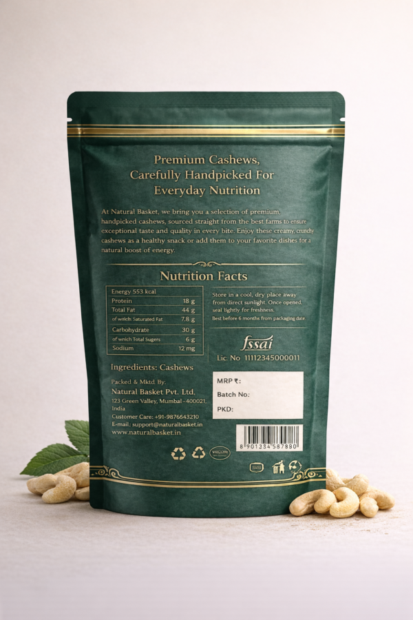 natural basket cashews