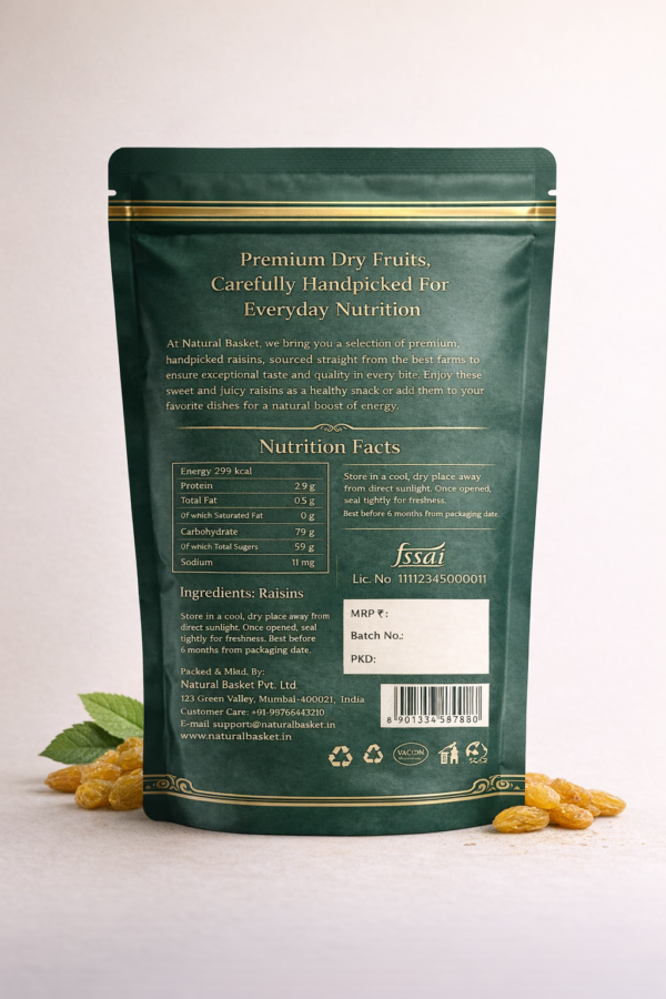 natural basket raisins