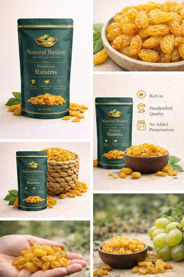 natural basket raisins